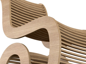spline chair 3D मॉडल