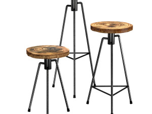 nikita barstool Model 3D