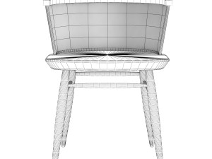 straw tub chair Model 3D