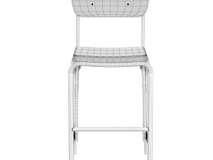 solene bar stool Modelo 3D