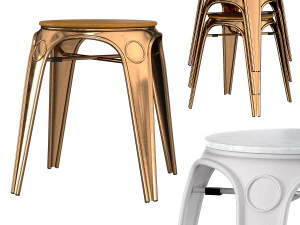 sgabello krets kopi Modello 3D