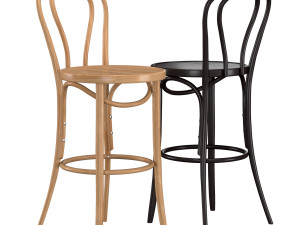 bentwood bar stool model bst-18 3D Модель