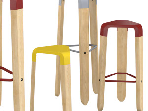 pica pau stool 3D Model