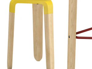 pica pau stool 3D Model