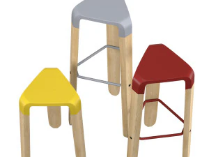pica pau stool 3D Model