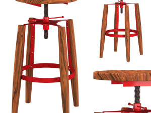 yun bar stools 3D Model