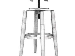 yun bar stools Model 3D