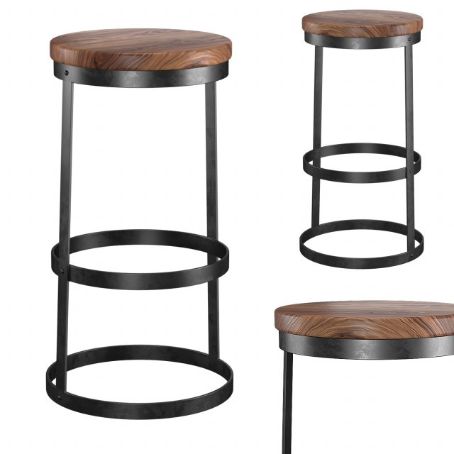 trust bar stools Model 3D .c4d .max .obj .3ds .fbx .stl .blend 