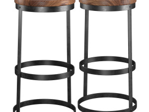 trust bar stools Model 3D
