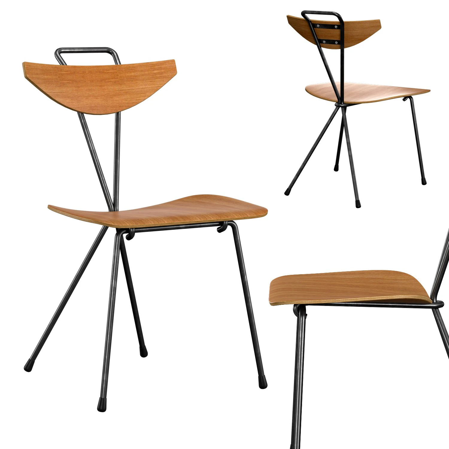 boo ply chair 3D Model .c4d .max .obj .3ds .fbx .stl .blend 
