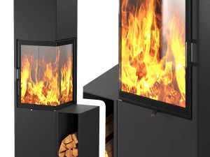 тонкий 20 австрофламм 3D Модель