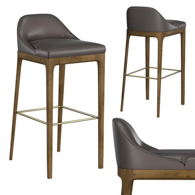 bellagio bar stool art 5333-f 3D Модель .c4d .max .obj .3ds .fbx .stl .blend 