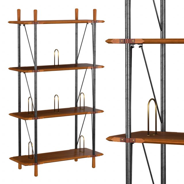 brandywine tall shelf 3D Model .c4d .max .obj .3ds .fbx .stl .blend 