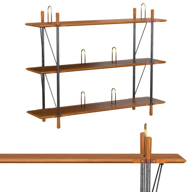 brandywine low wide shelf Model 3D .c4d .max .obj .3ds .fbx .stl .blend 