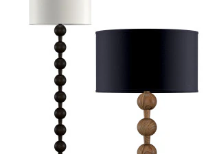hugo barbell floor lamp 3D Model