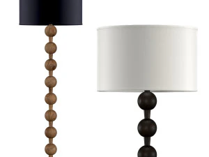 hugo barbell floor lamp 3D Model