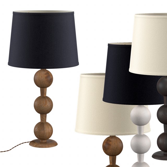 hugo barbell table lamp Model 3D .c4d .max .obj .3ds .fbx .stl .blend 