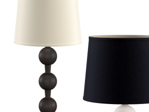 hugo barbell table lamp Model 3D