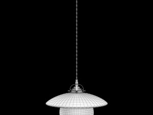edmund pendant light natural maple Model 3D