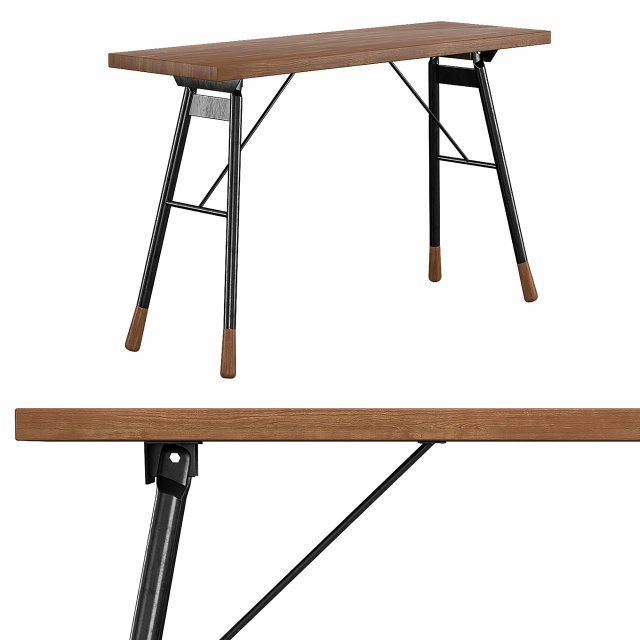 brandywine console table Model 3D .c4d .max .obj .3ds .fbx .stl .blend 