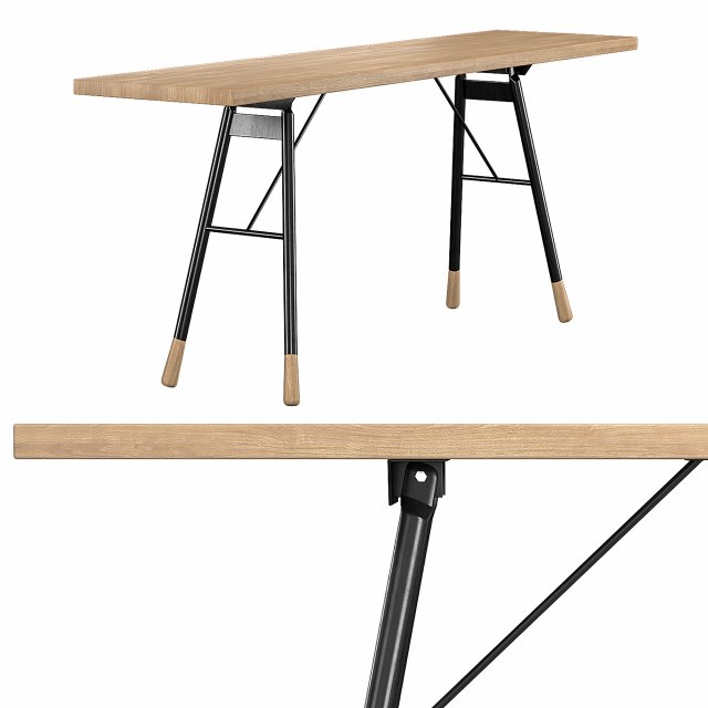 brandywine console large Model 3D .c4d .max .obj .3ds .fbx .stl .blend 