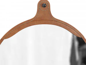 fairmount leather round mirror 3D Model