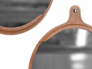 fairmount leather round mirror 3D 모델