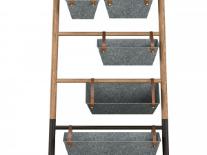 metal hanging bins Model 3D