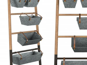 metal hanging bins 3D Model