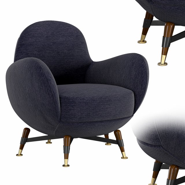 visionnaire mercury anniversary armchair 3D Model .c4d .max .obj .3ds .fbx .stl .blend 