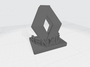 renault logo Modelo de Impressão 3D