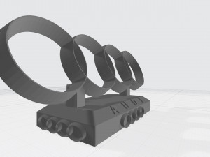 audi logo 3D Print Model