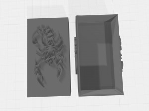box with horoscope sign scarpion 3D Print Model