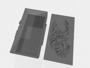box with horoscope sign scarpion 3D Print Model