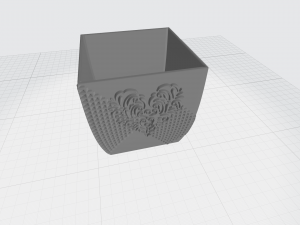 vase with ornament 3D Print Model