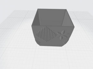 vase with ornament 3D Print Model