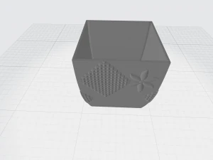 vase with ornament 3D Print Model