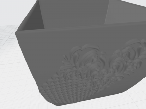 vase with ornament 3D Print Model