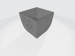 vase with ornament 3D Print Model