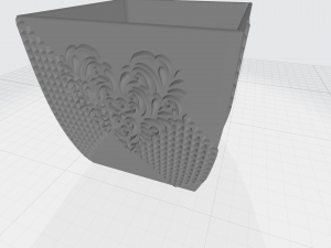 vase with ornament 3D Print Model