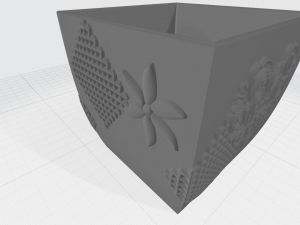 vase with ornament 3D Print Model