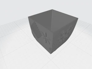vase with ornament 3D Print Model