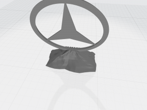 mersedes benz logo 3D Print Model