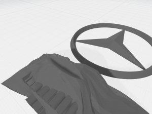 mersedes benz logo 3D Print Model
