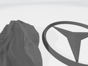 mersedes benz logo 3D Print Model