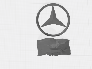 mersedes benz logo 3D Print Model