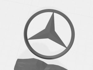 mersedes benz logo 3D Print Model