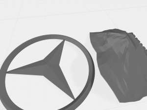 mersedes benz logo 3D Print Model