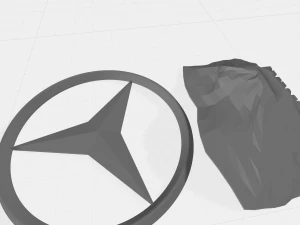 mersedes benz logo 3D Print Model