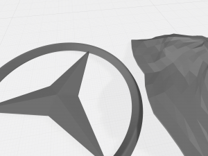 mersedes benz logo 3D Print Model